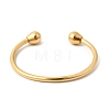 304 Stainless Steel Cuff Bangles BJEW-P387-02G-4