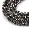 Electroplate Transparent Glass Beads EGLA-B013-02A-HP01-3