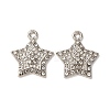 Alloy Pendants with Rhinestone X1-FIND-H051-09P-1