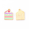 Alloy Enamel Pendants X-ENAM-R058-05-2