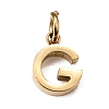 304 Stainless Steel Charms SA-CBABF3F-01G-G-1