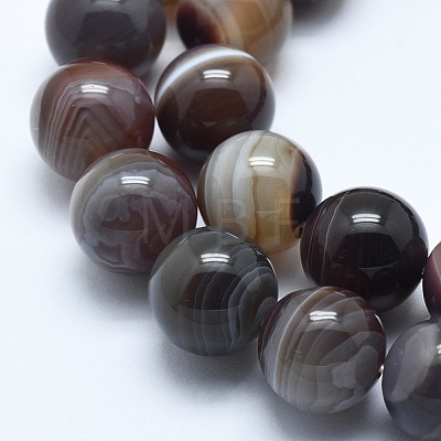 Natural Botswana Agate Beads Strands G-E483-11B-4mm-1