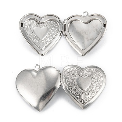 Non-Tarnish 316 Surgical Stainless Steel Locket Pendants X-STAS-C026-01P-1