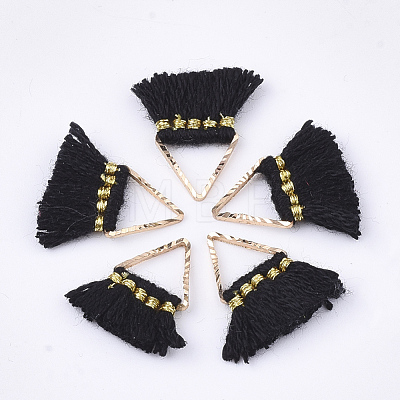 Polycotton(Polyester Cotton) Tassel Charms Decorations FIND-S302-10Y-1