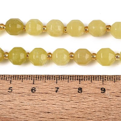 Natural Lemon Jade Beads Strands G-Q606-58B-1