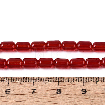 Transparent Glass Beads Strands GLAA-T028-14T-06-1