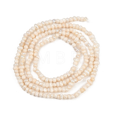 Natural Cultured Freshwater Pearl Beads Strands X-PEAR-S016-001-1