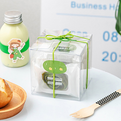  30Pcs Square Transparent Plastic PVC Box Gift Packaging CON-NB0002-17-1