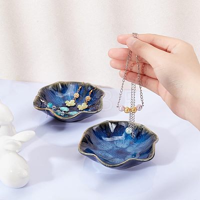 Porcelain Jewelry Dish AJEW-WH0324-19-1