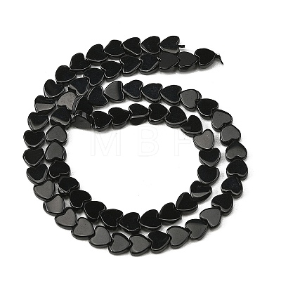 Natural Black Onyx(Dyed & Heated) Beads Strands G-M403-A56-02-1