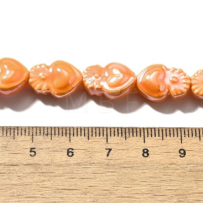 Handmade Porcelain Beads Strands PORC-I028-01L-1