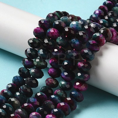 Natural Rainbow Tiger Eye Beads Strands G-NH0002-D01-04-1