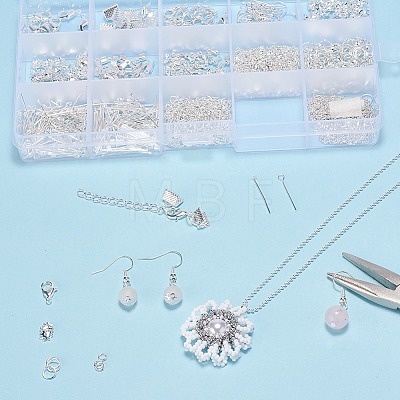 Metal Jewelry Findings Kits FIND-YW0001-05S-1