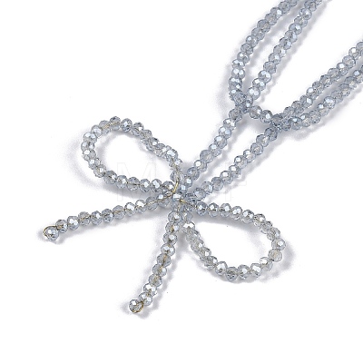 Acrylic Double Layer Necklaces NJEW-K384-07-1