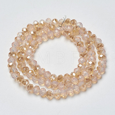 Electroplate Glass Beads Strands EGLA-A034-J3mm-K01-1