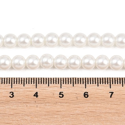 Eco-Friendly Dyed Glass Pearl Round Beads Strands HY-A002-6mm-RB001-1