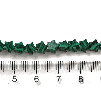 Synthetic Malachite Beads Strands G-G085-B07-02-1