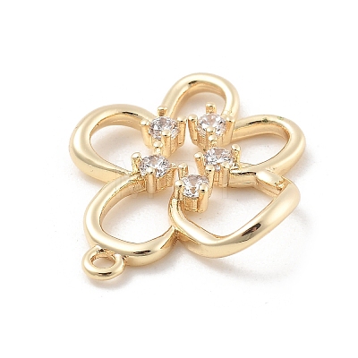 Brass Micro Pave Cubic Zirconia Pendants LS-KK-D283-05G-1