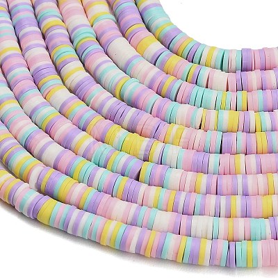 Handmade Polymer Clay Beads Strands PY-CBA21A8-01G-1