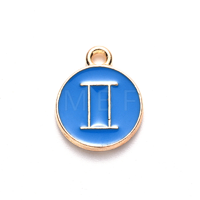 Alloy Enamel Pendants ENAM-S124-01B-02I-1