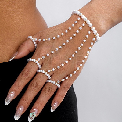 Imitation Pearl Slave Bracelets WGC5E35-01-1