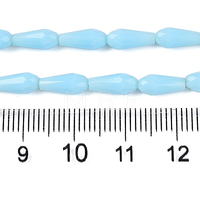 Opaque Solid Color Glass Beads Strands GLAA-T009-001I-1