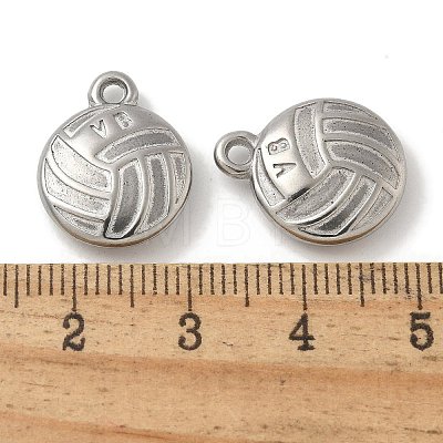 Anti-Tarnish 304 Stainless Steel Pendants STAS-Q334-12P-03-1