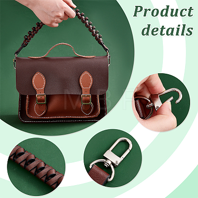 PU Leather Woven Bag Handles AJEW-WH0367-59B-1