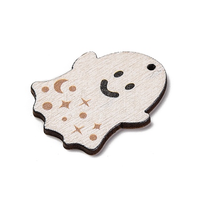 Single Face Printed Wood Pendants WOOD-B009-01C-1