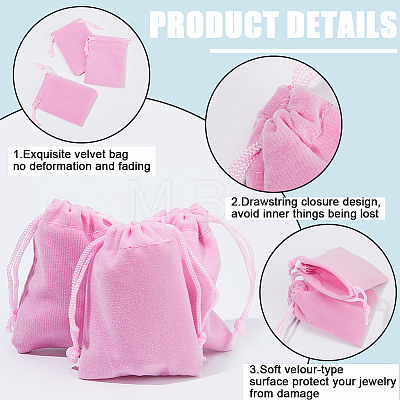 Velvet Jewelry Drawstring Gift Bags ABAG-BBC0001-10A-02-1