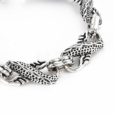 Men's Alloy Chain Bracelets BJEW-N015-005-1