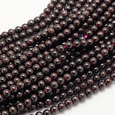 Garnet Round Beads Strands X-G-O081-01-6mm-1