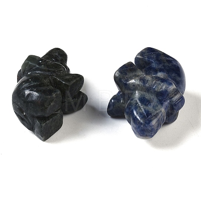 Natural Mixed Gemstone Elephant Figurines DJEW-M015-02-1