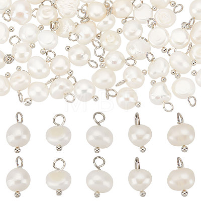 70Pcs Natural Cultured Freshwater Pearl Charms FIND-CN0001-43P-1