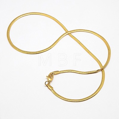 Trendy Men's 304 Stainless Steel Herringbone Chain Necklaces NJEW-M074-C-01-1