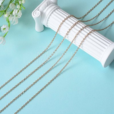 DIY 304 Stainless Steel Cable Chains Necklace Making Kits DIY-SZ0001-80RG-1