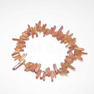 Natural Quartz Crystal Beads Strands G-R435-09E-1