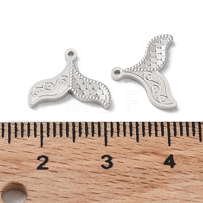 Rhodium Plated 925 Sterling Silver Charms STER-C003-07P-1