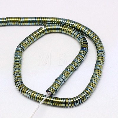 Electroplate Non-magnetic Synthetic Hematite Beads Strands G-J164A-3mm-08-1