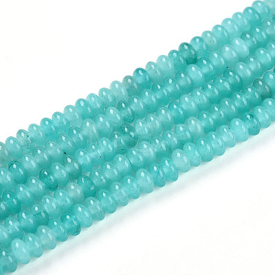 Dyed Natural White Jade Beads Strands G-T139-57A-06-1