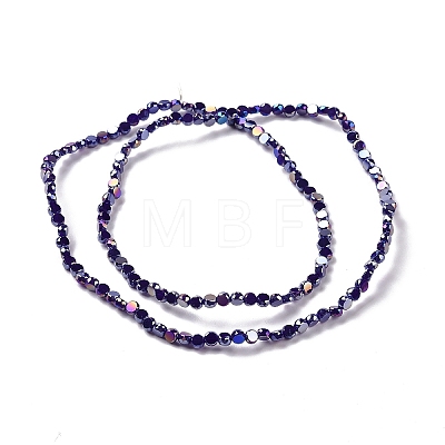 Electroplate Glass Beads Strands GLAA-E036-04A-1
