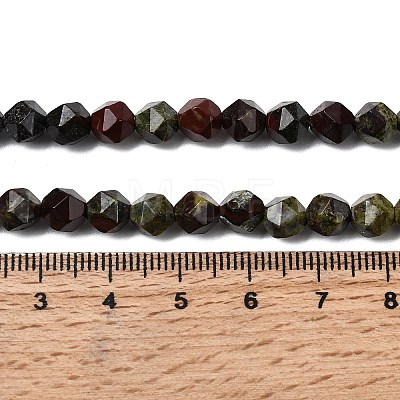 Natural Dragon Blood Beads Strands G-Z119-A17-01-1