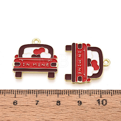 Valentine's Day Alloy Enamel Pendants ENAM-T023-24A-1