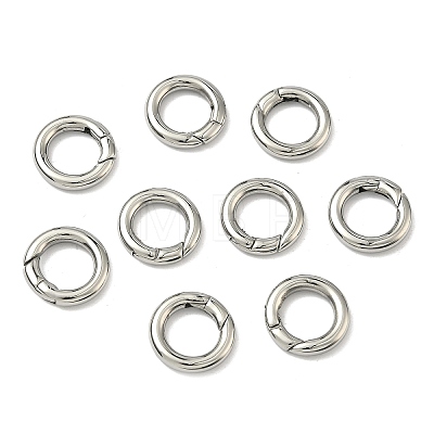Tarnish Resistant Ring Smooth 304 Stainless Steel Spring Gate Rings STAS-E073-06-A-1