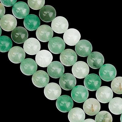 GOMAKERER 2 Strands Natural Green Aventurine Beads Strands G-GO0001-29B-1