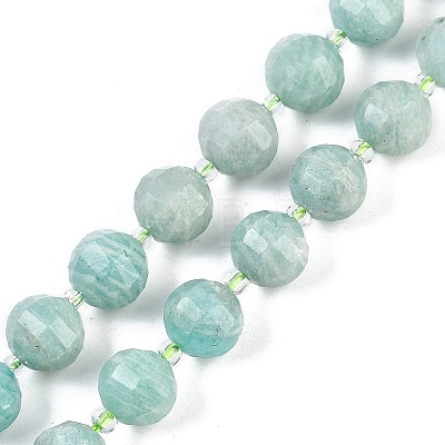 Natural Amazonite Beads Strands G-G182-B17-05-1