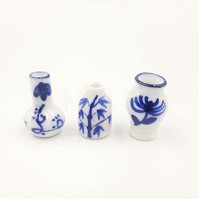 Blue and White Porcelain Vase Miniature Ornaments BOTT-PW0001-151-1