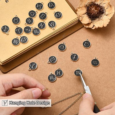 Alloy Enamel Pendants ENAM-YW0001-100A-1