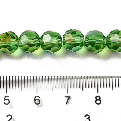 Electroplate Transparent Glass Beads Strands LS-EGLA-A035-T8mm-L11-1
