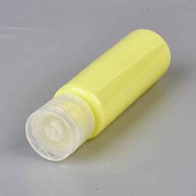30ml Macaron Color PET Plastic Empty Flip Cap Bottles MRMJ-WH0025-B-04-1